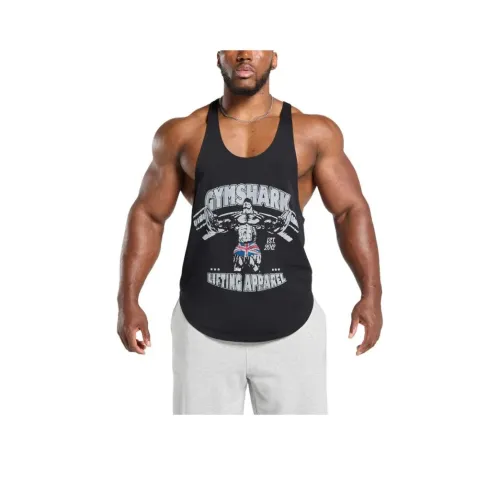 GYMSHARK Мужские черные майки