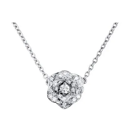 Piaget Rose 18К Белое золото Бриллиантовое ожерелье Женское