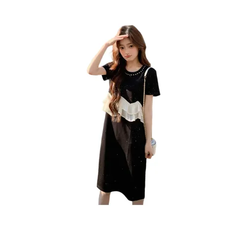 TEME Короткий рукав Платье Женское