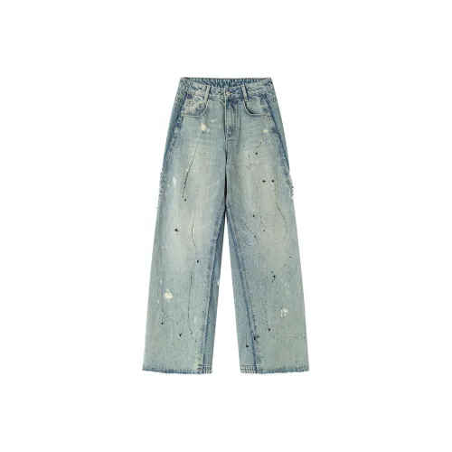 ANDREA MARTIN Синие Женские Джинсы