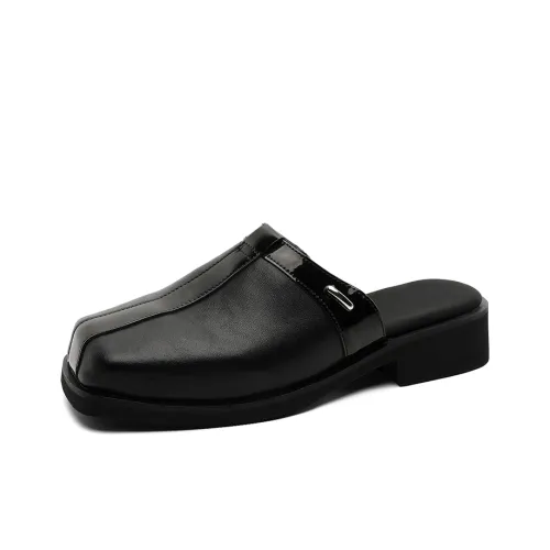 V05 Домашние тапочки Мужской Черный