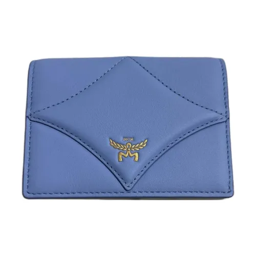 MCM Телячья кожа Кошелек Женские Светло-синий