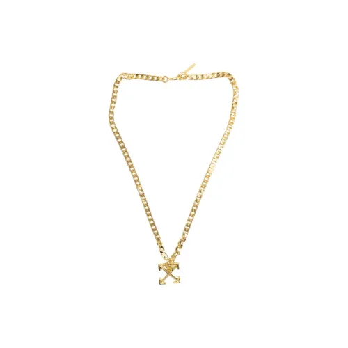 Off Белый Metal Necklaces Золотой Унисекс