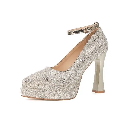 Zubumei Грубый каблук Высокие каблуки Женские