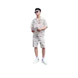 Белый топ + белые шорты комплект