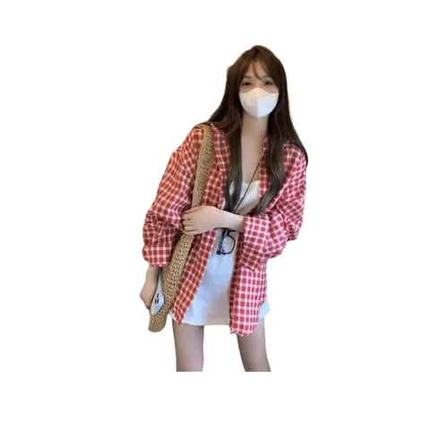 YEARNED Red Женские Рубашки