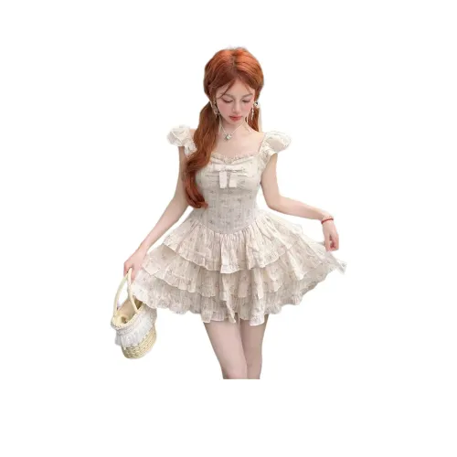 MORii Короткий рукав Платье Женское