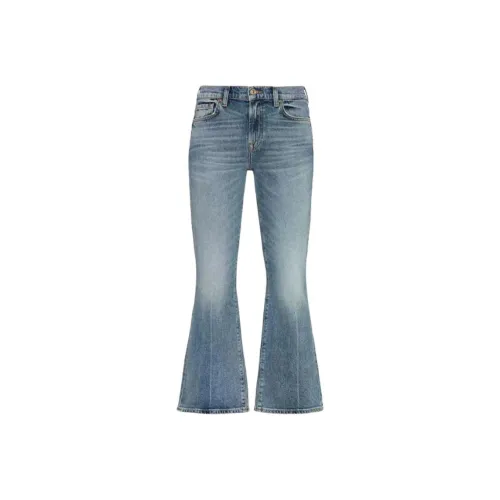 SEVEN FOR ALL MANKIND Джинсовые светло-голубые женские джинсы