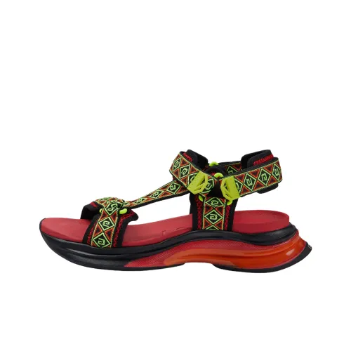 GUCCI RUN Пляжные сандалии Мужские Красные
