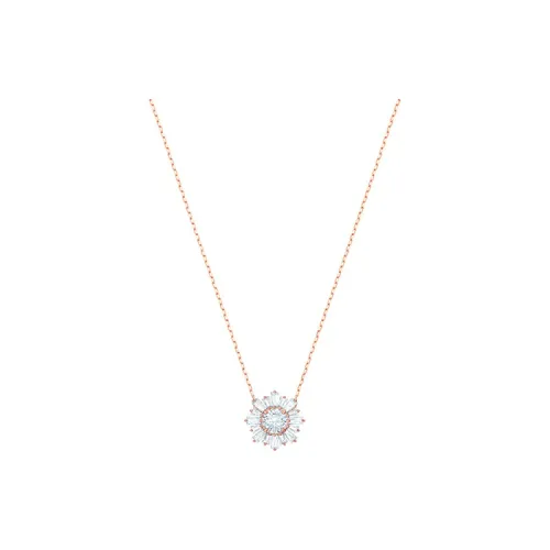 Swarovski Розовое золото с покрытием ожерелья женские розовое золото