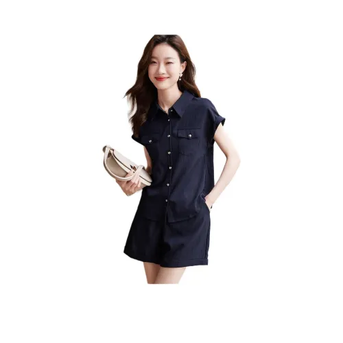 Mo Han Yi Mei Повседневный костюм женский темно-синий