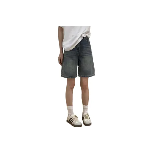 MUCCHIC Темно-синие женские джинсовые шорты