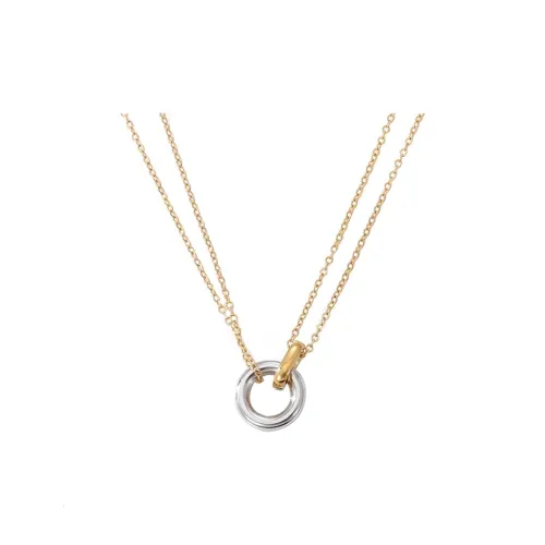 NATURALLYJOJO Титановые стальные ожерелья женские золото сталь