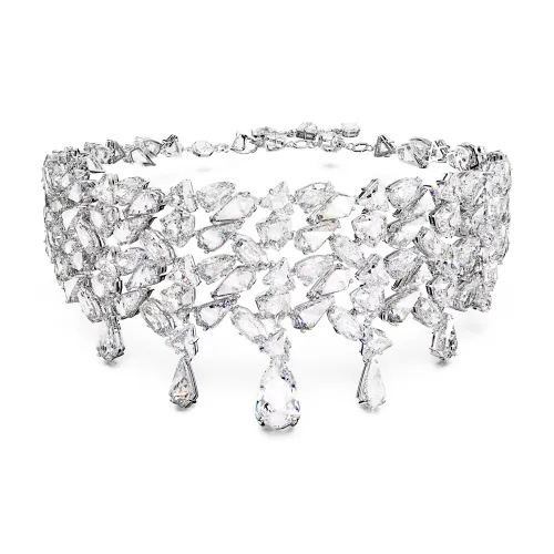 Swarovski Mesmera Искусственный кристалл покрытие родий кубический цирконий ожерелье женский серебряный