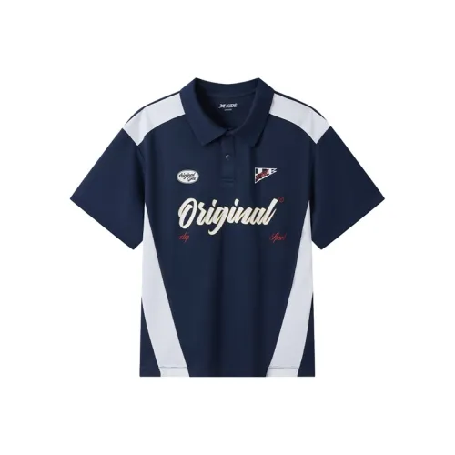 XTEP Глубокий синий Унисекс Поло