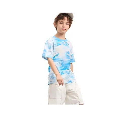 Disney Малыш T-Рубашка Синий Фиолетовый Акварельный Дональд Дак Детская