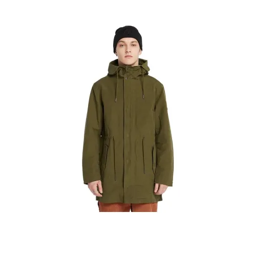 Timberland Темно-оливково-зеленый Мужской Парки