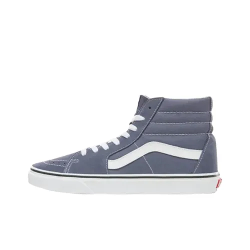 Vans Sk8 Hi Устойчивые к истиранию высокие кроссовки для скейтбординга Мужские Серые