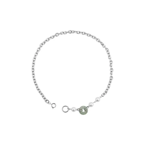 Kelanxi Титановые стальные ожерелья унисекс серебряные