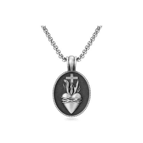 EVBEA Олово Нержавеющая сталь Ожерелья Унисекс