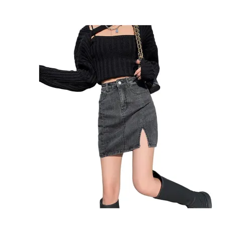 YEARNED Джинсовые короткие юбки Женские