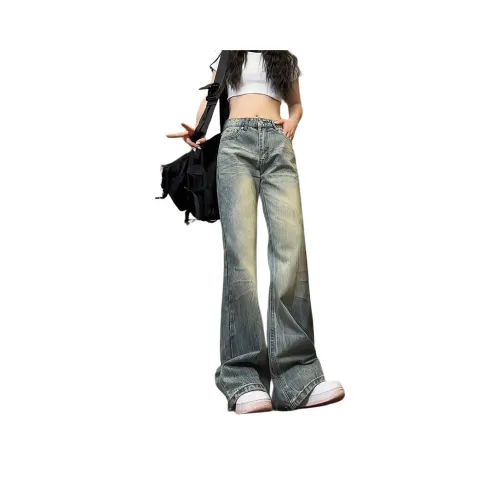 ZUOFEILI Синие Унисекс Джинсы