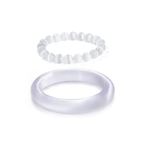 LIUJIN Стекло Кошачий глаз Браслеты Унисекс