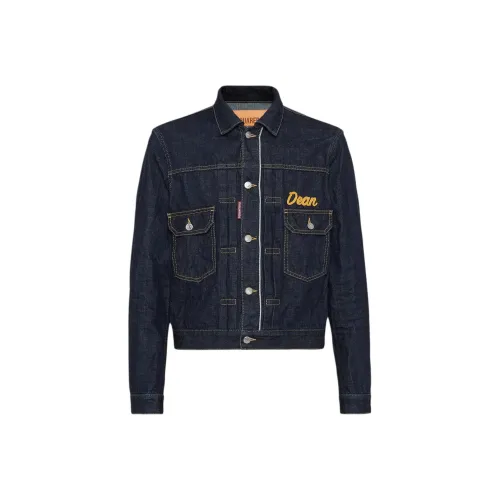 DSQUARED 2 Синий Мужской Джинсовые Куртки