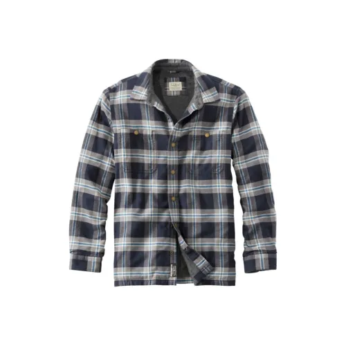 L.L.Bean Серый Черный Мужские Рубашки