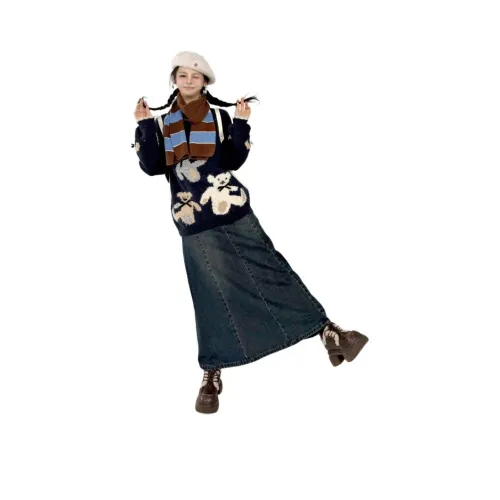 CO&SHENG Медвежонок Женские Свитеры