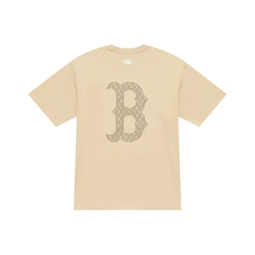 MLB MONOGRAM Коллекция Basic Boston Red Sox FW25 T-рубашка Унисекс Хаки