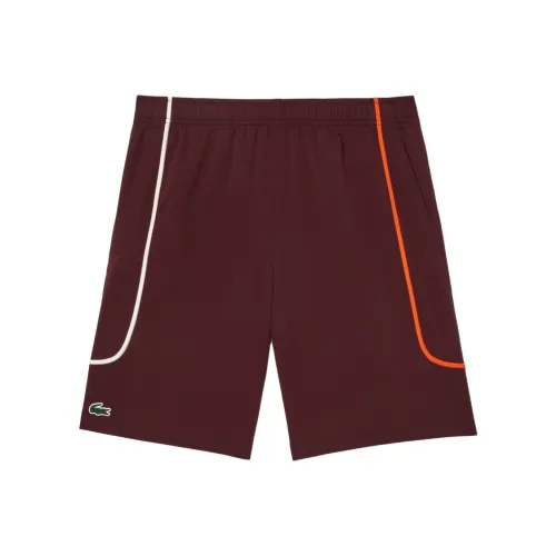 LACOSTE Повседневные шорты Мужские Бордовые
