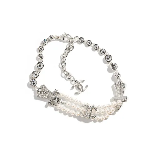 CHANEL 23 Spring Summer Металл Искусственный жемчуг Стразы Ожерелья Женские