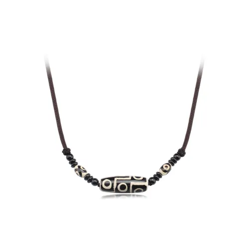 MUYAN Ожерелье с бусиной Дзи 9 глаз Унисекс