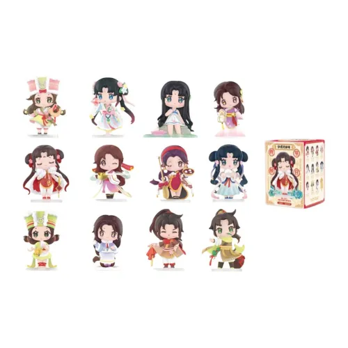 POP MART Li Xiaoyao Tang Xuejian ZHAO Ling'ER Китайская традиционная коллекция Слепые коробки 1 Полная коробка 12 шт