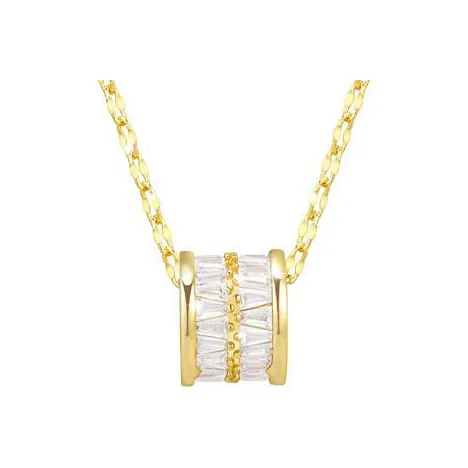 QIMEILA Микро Pave Блестящий Циркон Ожерелье Женское