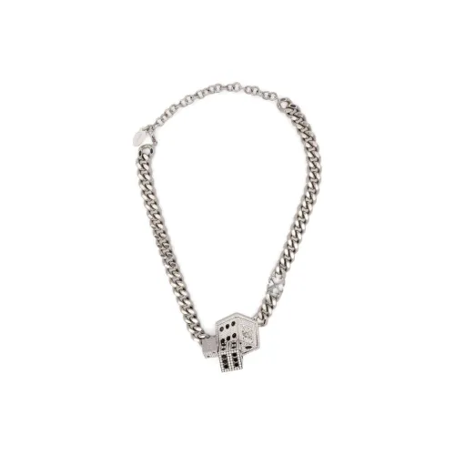 Off Белый Brass Necklaces Мужской