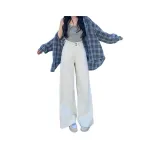 Брюки цвета экрю