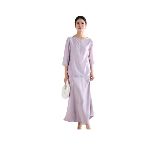 IHIMI Сиреневые Женские Рубашки