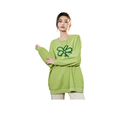 SMEN Толстовка Женская Фруктовый Зеленый