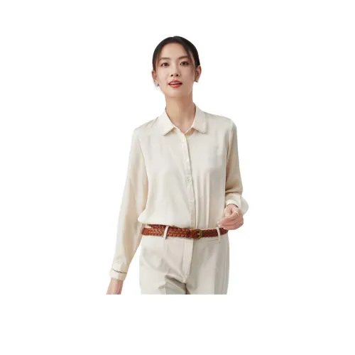 MIHUANG Рубашка Женская Шампанское