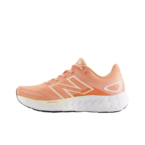 New Balance Fresh Foam 680v8 Устойчивый к истиранию Дышащие Низкие Беговые кроссовки Женские Оранжевые