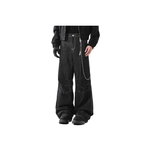 UPWARD LAB Черные Унисекс Джинсы