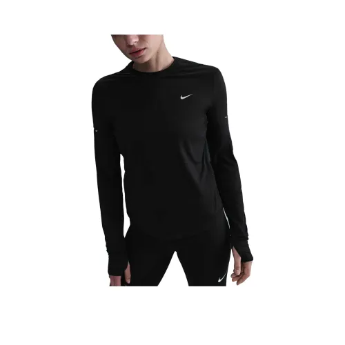 nike Dri Fit UVSwoosh Рукав реглан T Рубашка Женская Черная