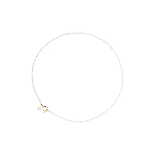 NATURALLYJOJO Искусственная жемчужина Ожерелья Женские Белый Золотой