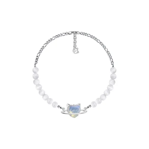 PEACE CAT Медный Искусственное стекло Ожерелье с глазом кошки Женское