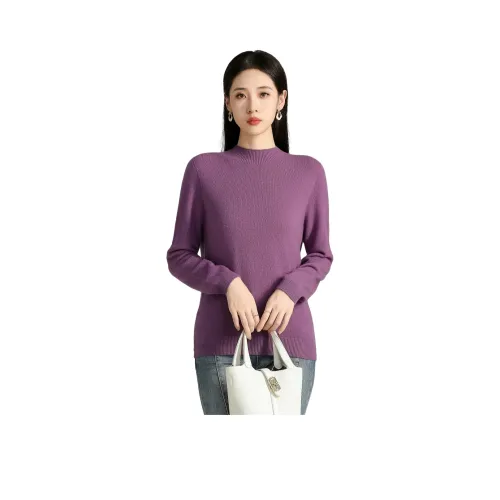 SMEN Фиолетовые Женские Свитера