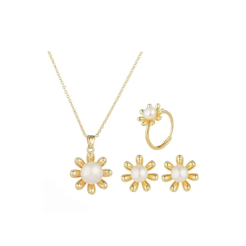 SYAY Пресноводный жемчуг с медным золотым инкрустацией ожерелья женские