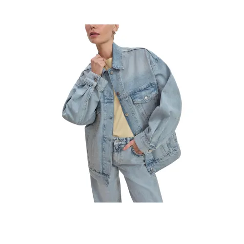 REFORMATION Brooks OVERSIZED Деним Куртка Деним Куртка Женские