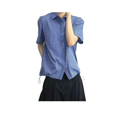 YOUSEKOO Синий Унисекс Рубашки